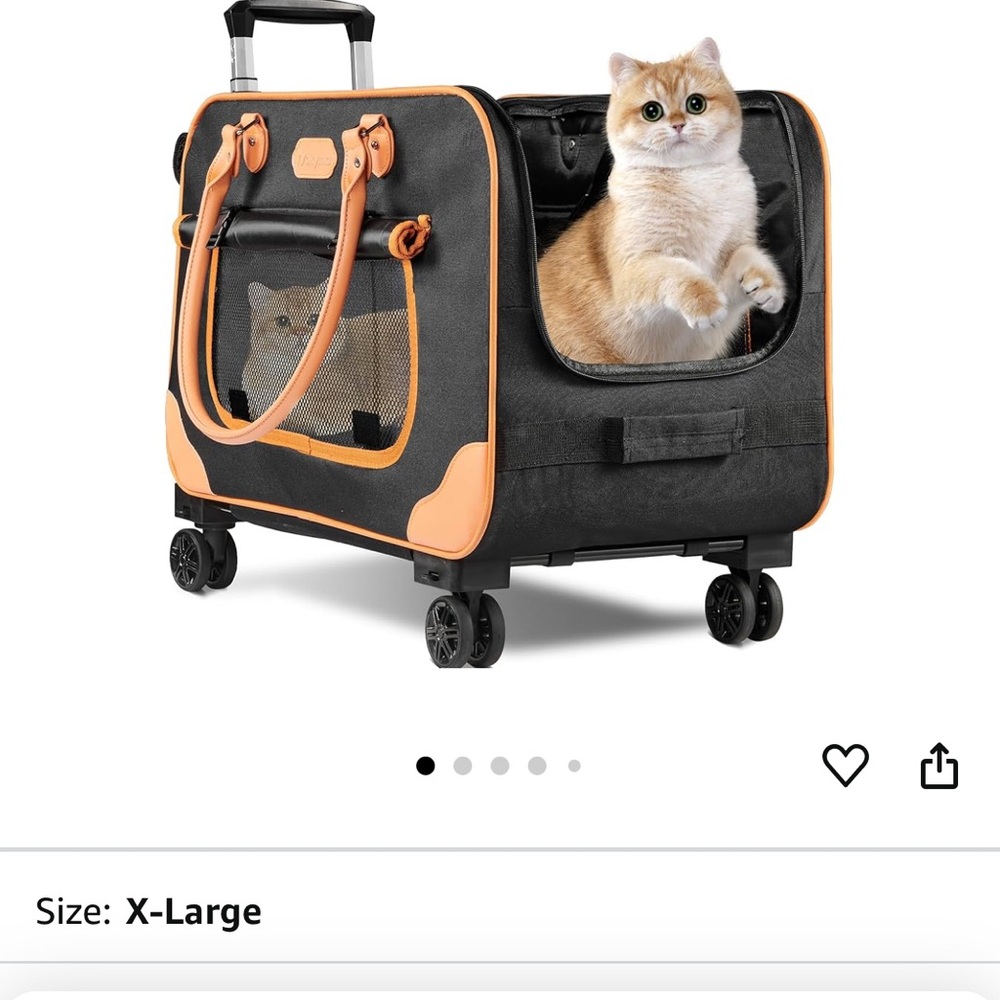Black and Tan Pet Carrier for Travel